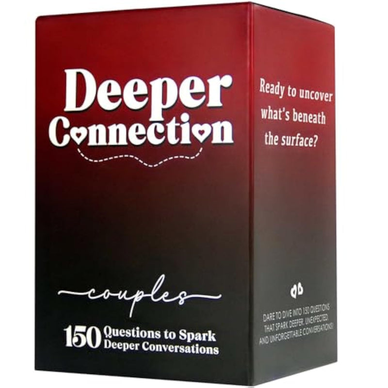 Deeper Connection, Couples Games With 150 Deep Questions To Build Intimate Connection & Trust, Relationship Couples Game For Christmas Nights, Christmas Stocking Stuffers