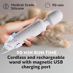 LuLu Wand Vibrator for Women, Mini Vibrator & Clitoral Stimulator - Powerful Magic Wand Massager for Her, Rechargeable Waterproof Silent Female Sex Toy, Strong Quiet Vibrations, Adult Toys for Women
