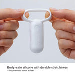 TENGA TSV-002 Smart Vibe Vibrating Ring for Couples - Pearl White