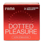 Dotted Pleasure&Ultra Thin&Ribbed Condoms, For Ultra Sensitivity, Natural Latex, Lubricated Condoms - 9 Count