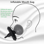 Inflatable Mouth Plug Sex Toy, Mouth Gag For Bondage Play, Adjustable Ball Gag For Couples, Adult Bdsm Adjustable Strap On Mouth Gag For Sm