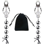 Weight Ball Nipple Clamp Adjustable Metal Nipple Clamps Non-Piercing Large Nipple Clips For Women Gravity Ball Nipple Clip Pendant Stainless Steel Nipple Clip