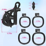 Male Cock Cage Chastity Device With Removable Silicone Spikes Fetish Tease Resin Chastity Locked Cage For Penis Exercise (Short)