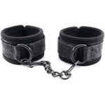 Black Leather Sex Wrist Cuffs And Ankle Cuffs For Sm Games, Women And Men'S Bondage Cuffs For Sex Games, Leather Sm Cuffs For Bondage Restraints, Bondage Handcuffs And Ankle Cuffs Set (Color-1)