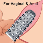 Finger Vibrator Sleeves Accessories 2Pcs Finger Sleeve Vagina Clitoral Nipple G-Spot Stimulator Anal Vaginal Expander Reusable Anal Nipple Sex Massager Stimulation For Couples Lesbian Gay (White)