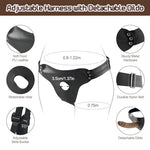Strap On Realistic Silicone Dildo Harness for Pegging, Big Thick Anal G-spot Stimulator, Wearable Penis Cock Prostate Pantie Sex Toys with Suction Cup for Women Men Gay Lesbian Couple Beginner