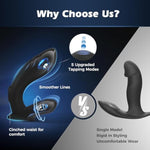 Prostate Massager For Men – 5-Speed Tapping & 10-Mode Vibrating Anal Plug With Remote – Dual Motor Toy For Male Pleasure, Beginners & Gay Couples