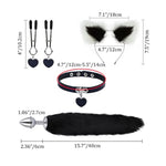 4Pcs/Set Anal Sex Toys Butt Plugs Set, Sex Fox Tail Anal Plug Sex Toys For Women Man Beginners Adult Couples, Purple