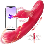 Thrusting Vibrator Dildo Sex Toys - 5In1 App Control Women Adult Toys With Heating, 9×10 Modes Rabbit Vibrators For Clitoral G Spot Stimulation, Couples Female Rose Sex Toy For Vagina Anal