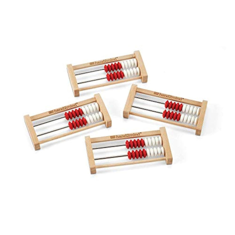 hand2mind Mini 20 Bead Wooden Rekenrek, Abacus for Kids Math, Math Manipula