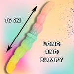Double Ended Fantasy Dildo: Knotted Fist, Hand Ended, Anal, Long Headed, Textured Silicone, G-Spot, Dual, Two Headed, Penetration For Couples, Fisting, Couple, Lgbt Sex Toys (Knotted Double Dildo)