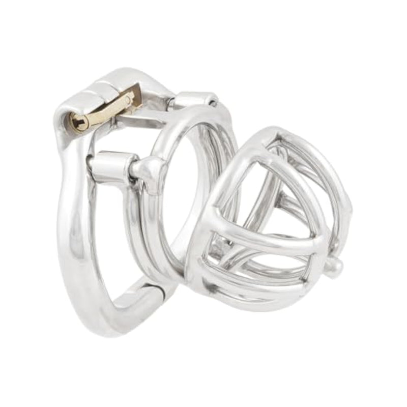 Male Chastity Device Cock Cage With Anti-Off Removable Pa Puncture Hinged Ring Chastity Belt Adult Game Sex Toy K1945 45Mm