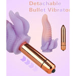 Tentacle Vibrator For Men Women - Mini Monster Vibrator With 10 Vibration Modes Body-Safe Flexible Silicone Bullet Clitoral Vibrators Stimulator G-Spot Dildos Adult Sex Toys For Male Female Couple