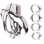 Small Chastity Device Cock Cage, Stainless Steel Male Chastity Cage With 2 Keys & Invisible Lock, Bondage Gear & Accessories Adult Sex Toy For Men (45Mm)