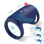 Penis Sleeve Vibrator Cock Vibrating, Sex Toys With 10 Vibration Mode Adult Toys, Penis Sleeve Enhancer For G Spot Anal Clit Stimulation For Male Couple Erection Extender Sex Games (Blue)