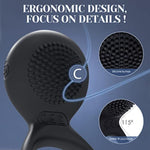 Vibrating Cock Ring Sex Toys - SVAKOM Penis Ring Clitoral Vibrators 2 in 1 Male Ring for Couples Pleasure - Men Sex Toy Stimulation with 5*5 Vibrations Strechy Adult Sensory Toy &, Games