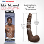 Isiah Maxwell Signature Series 10 Inch ULTRASKYN Dildo with Removable Suction Cup