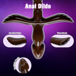 Black Dildo Double Ended Dildo, 11.61“ Anal Sex Toy Big Thick Monster Dildo, Huge G Spot Fantasy Female Adult Women Sex Toy Men Couple