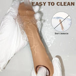 Thrusting Dildo Vibrator Sex Toys - 2 In1 Adult Toys For Women G Spot Dildos Nipple Toys Clitoral Stimulator With 5 Thrust & 10 Vibrate, Realistic Silicone Dildo For Woman Couples