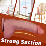 11.41 Inch Huge Dildo Thick Dildo, 2.83'' Diameter Big Anal Dildos Realistic Dildos Soft Silicone Strong Suction Cup Hands-Free Gay Sex Toys For Men Women