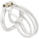Male Chastity Device Ergonomic Design Stainless Steel Hinged Ring Male Cock Cage Adult Game Sex Toy T2245 45Mm