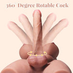 Shemale Sex Doll Torso Dildo - Male Sex Toy With Flexible Dildo For Women, Breasts And Anal Sex, Unisex Love Doll For Men Gay Couple, Transsexual Torso Toy With Huge Dildo, Brown