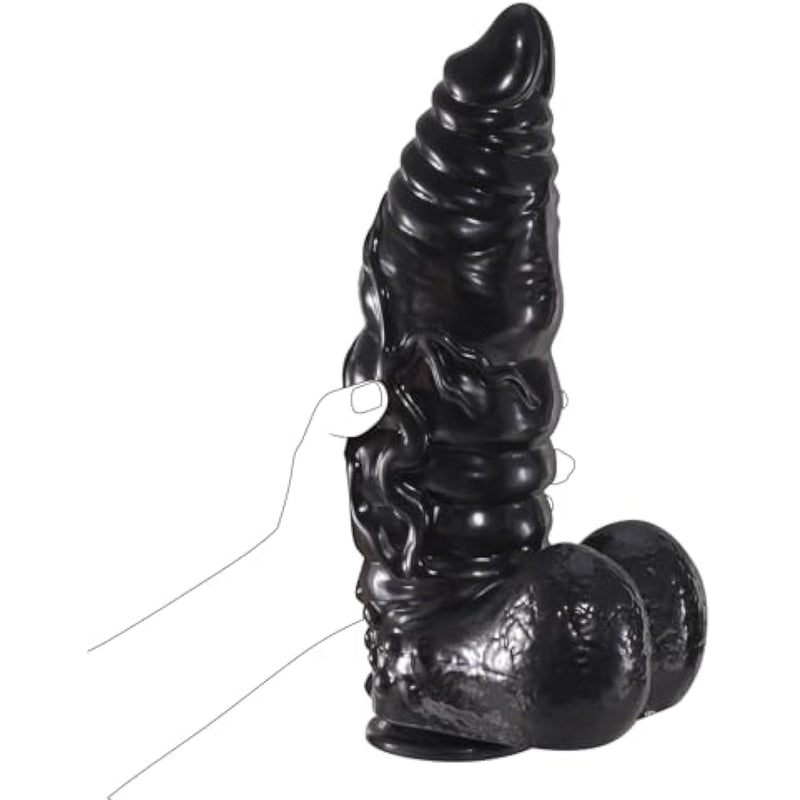 3'' Diameter Huge Thick Monster Dildo, 12 Inch Realistic Dildo Fantasy Animal Dildos Fake Massive Penis, Gaint Cock Anal Plugs Adult Sex Toy For Men Women Couples