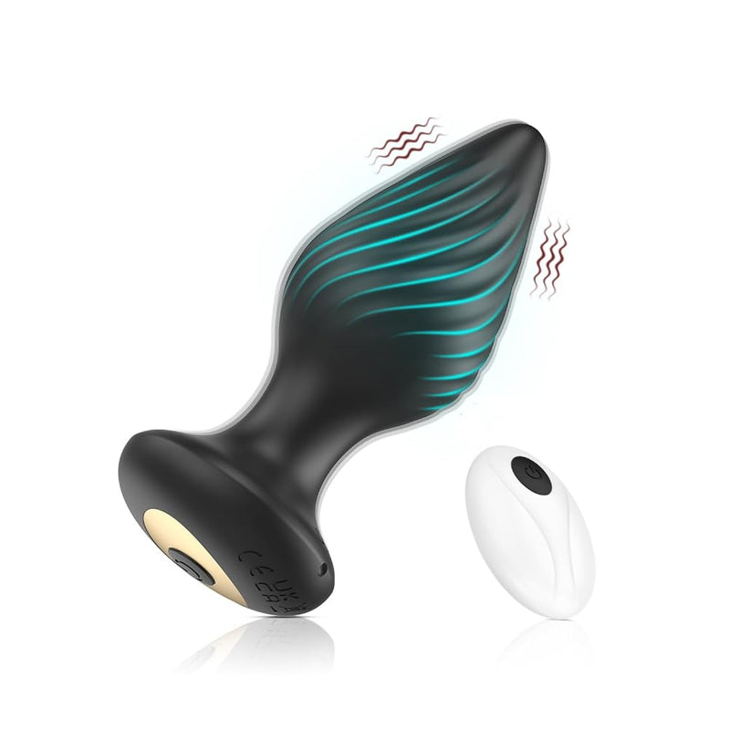 Anal Plug Adult Sex Toy,Wireless Remote Control 10 Frequency Vibration,Small Butt Plug For Female Male Prostate Massage Vibrating Anal Sex Toys For Men,Adult Sex Toys And Games For Men Women