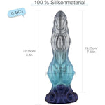 Silicone Dildo, 8.7 Inch Fantacy Dildo With Knot Body Safe Sex Toy For Beginner, Anal Plug With Powerful Suction Cup For Men And Women Couple Play