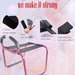 Adult Sex Chair Furniture With Arm Rest Handle Bouncing Function & Straps – Effort-Saving Intimate Furniture For Couples, Easy To Assemble & Portable For New Sensations,Sex Novelty Toys (Red)