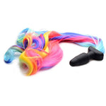 Rainbow Pony Tail Anal Plug for Sensual Play
