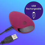 Mantric Women'S Clitoral Pink Pebble Vibrator - Rechargeable & Waterproof