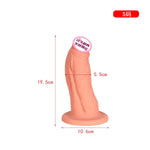 Huge Thick Dildo, Realistic Silicone Dildos Thick Anal Plug With Suction For Hands-Free G-Spot Giant Dildo Anal Sex Toys For Women And Men. (S), Skin