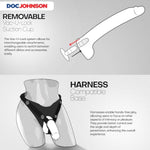 10 Inch Realistic ULTRASKYN Dildo by Dan Damage - F-Machine & Harness Compatible