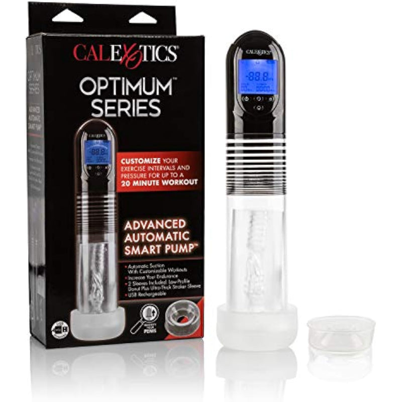 Optimum Series Advanced Automatic Smart Penis Pump, Rechargeable And Customizable Mode With Lcd Screen, Adult Sex Toy Se-1035-60-3