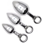 Stainless Steel Anal Plug Anal Beads For Beginners Butt Plug Trainer Set Anal Massager Sex Toy For Men Women Personal Massager(S)