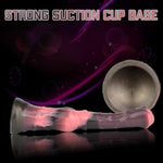 Knot Horse Dildo 9.8 Inch Soft Colorful Silicone Fantasy Dildo Suction Cup Xl G Spot Thick Realistic Animal Fake Penis Dildos Large Anal Play Butt Plug Women Couple Gay Adult Sex Toys & Games (B-160)
