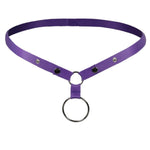 Chastity Belt Male Auxiliary Belts Chasity Device Accessory Strap Cage Testicle Ring Bondage Restraints Sex Furniture Toys For Men (Purple)