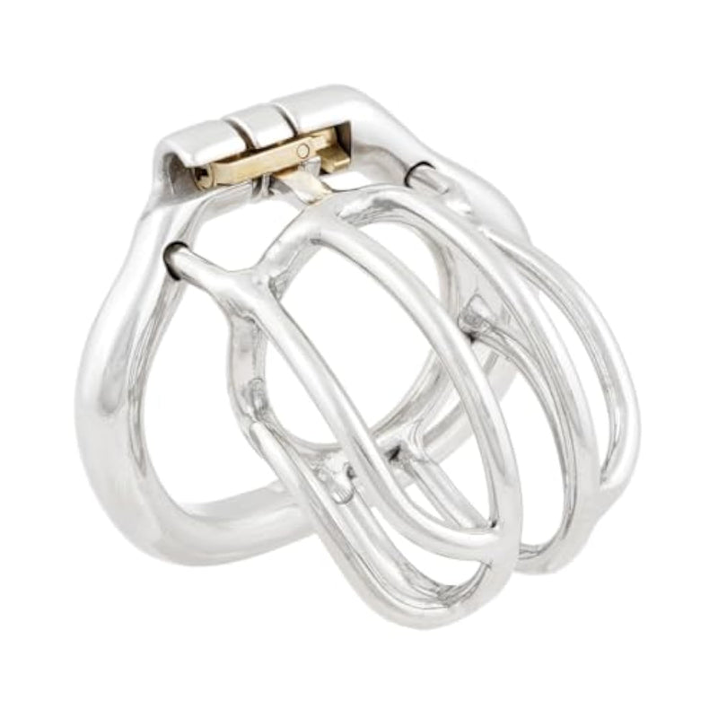 Male Chastity Device Short Small Inner Diameter 30Mm Belt Ergonomic Design Hinged Ring Men Cock Cage T2350 50Mm