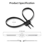 6 Pcs Hand Cuffs, Heavy Duty Zip Tie Handcuffs Law Enforcement, Restraint Disposable Nylon Double Cable Cuffs, Firm, Unable To Break Free, Unhurt, Suitable For Bedroom, Police Gear, Tools, 27.5" Long