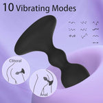 Anal Plug Vibrator With Remote Control&App,Sex Toys For Men Women, Prostate Massager With 10 Vibration Modes,Vibrating Butt Plug Anal Toys,Male Sex Toys Couple Vibrators (Black App)
