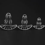 Stainless Steel Anal Butt Plugs Metal Hollow S&M Adult Sex Toys Vaginal Expander Women Men Games Trainer Gifts Pleasure Stimulator Flirting Supplies (Silver,M)