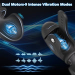 Adjustable Male Masturbator Penis Vibrator Trainer, Adult Sex Toys For Men,4 In 1 Vibrating App Controlled Mens Sex Toy Stroker With Cock Ring, Hands Free Testicle Masturbators Vibrators For Men