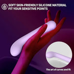 G-Spot Vibrator With Heating - 10-Speed Ergonomic Vibrator For Women, Body-Safe Silicone, Waterproof Curved Adult Toy, Magnetic Charging For Couples & Solo Play