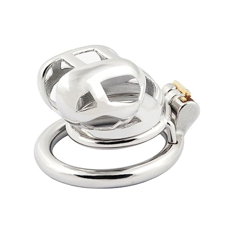 Large Short Male Chastity Device Stainless Steel Cock Cage Sex Toys For Men J14540 40Mm