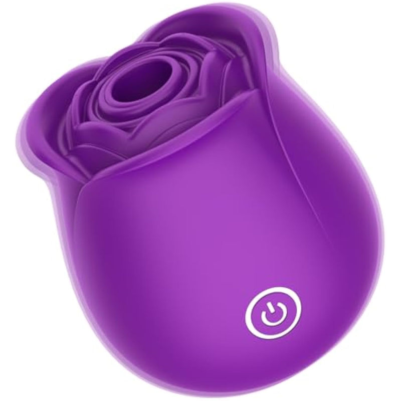 Roses Toy Personal Massager Womens Flower Toys, Clitoral Nipple Stimulator Rose Viboators Toys 10 Sucking & Vibration Modes Purple Toys