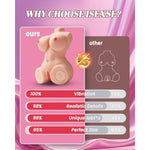 Sex Doll Torso Male Masturbator - 8 Vibrating Silicone Doll Pocket Pussy Automatic Male Masturbator With Realistic Vagina Anal Big Breasts Pleasure For Men Masturbation Sexual Adult Sex Toys