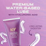Natural Feeling With Hyaluronic Acid, Water Based Lube For Sex, Anal Lube & Sex Toy Lube, Non-Sticky & Ph-Friendly Personal Lubricant, Condom-Friendly Sex Lube, Travel Size Lube, 5 Fl Oz
