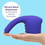 Purple Deluxe Wand G-Spot Head Attachment - Sleek Silicone - Waterproof