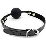 Ball Gag Black Silicone Large - 2 Inch By Happynhealthy